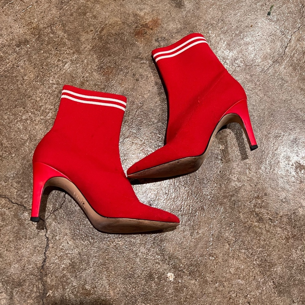 Red sock boot